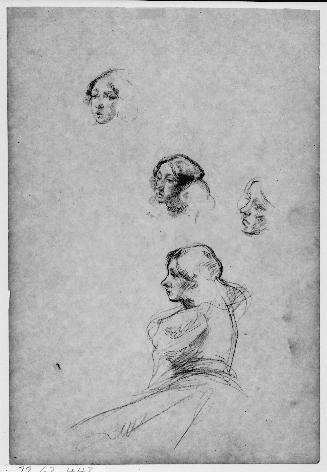 Four Studies of a Girl's Head