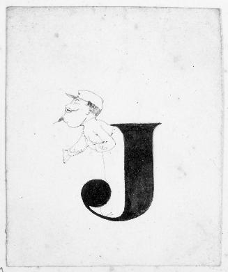 Letter J from a Fanciful Alphabet