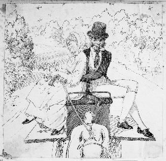 Man and Woman in a Jaunting Cart