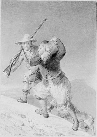Illustration to Washington Irving's "Sketchbook," Men Climbing