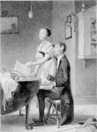 Illustration to Washington Irving's "Sketchbook," Singing
