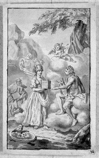 Minerva Presenting Books to Apollo