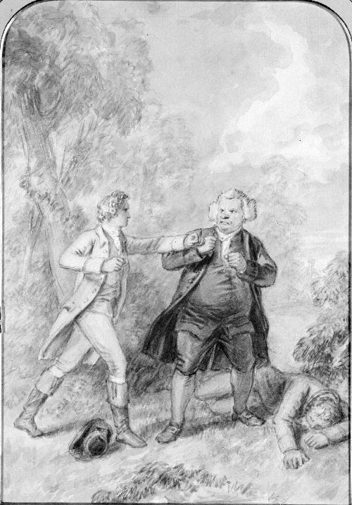 Illustration to "Tom Jones," Tom and the Parson