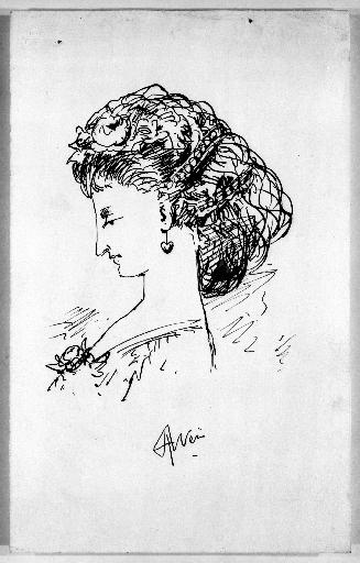 Lady with Elaborate Coiffure