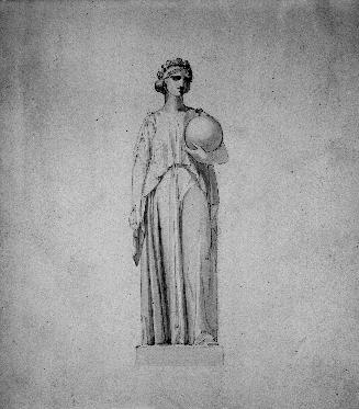 Study for Sculpture, Female Figure with a Globe