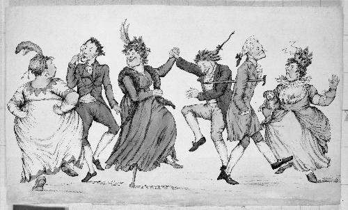 Caricature of Dancing Couples