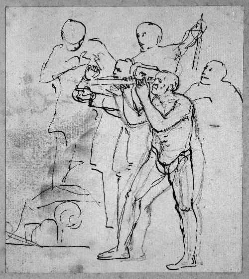 Male Figures with a Telescope