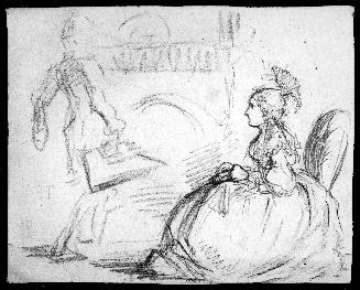 Seated Woman and a Man with a Coal Scuttle