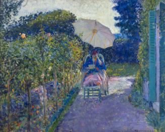 Woman Seated in a Garden