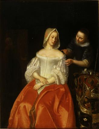 Young Lady Dressing