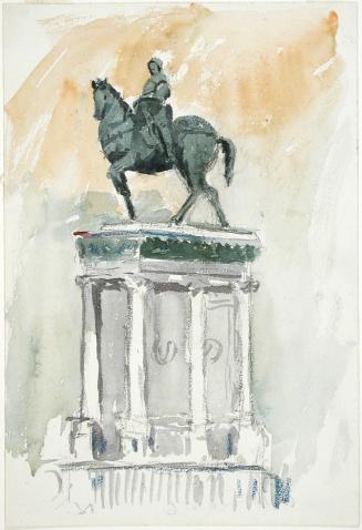 Study of Verrochio's Equestrian Statue of Colleoni, Venice