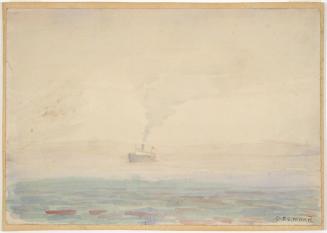 Coastal Scene with Ship