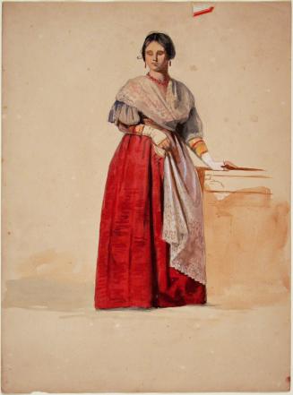 Woman with Lace Shawl