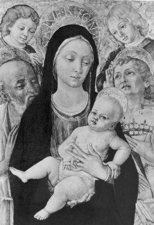 Madonna and Child with Saint Jerome, Saint Sebastian and Two Angels