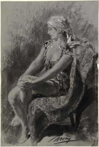Seated Woman in Oriental Costume