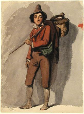 Man with Staff and Basket