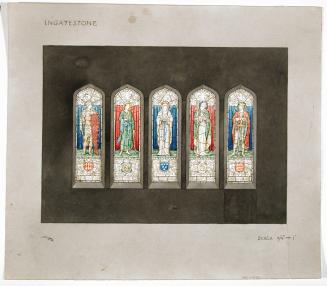 Saint Sebastian; Saint John; Our Lady of Lourdes; Saint Erconwald; Saint Edward