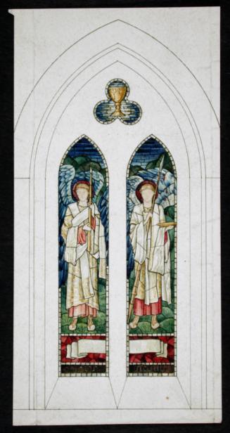 Two Angels, Sir Galahad at the Chapel [?]