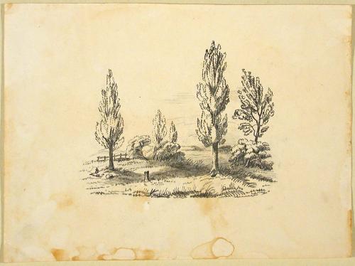 Landscape with Trees, September, 1869