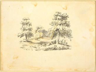 Landscape with Trees and Fence