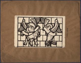 Emblems of Saint Luke (Ox) and Saint John (Eagle)