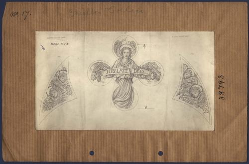 Angel with Scroll; Tracery