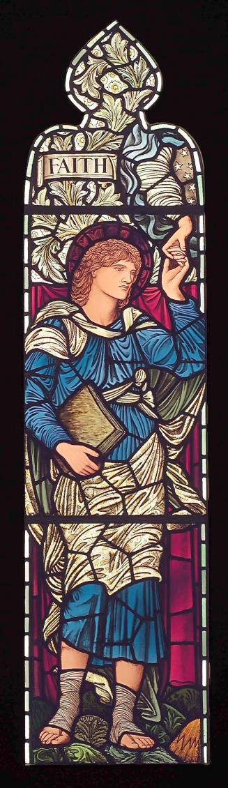 Faith Panel from the David Healey Memorial Window from the Unitarian Chapel, Heywood, Lancashire
