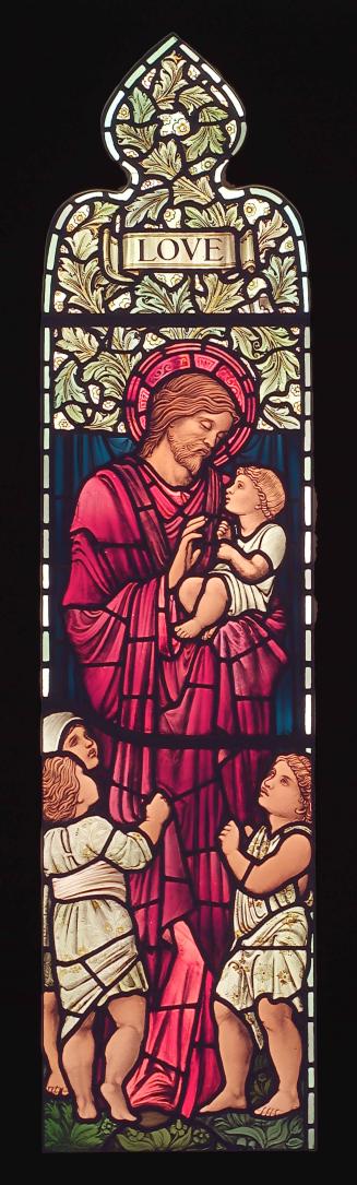 Love Panel from the David Healey Memorial Window from the Unitarian Chapel, Heywood, Lancashire