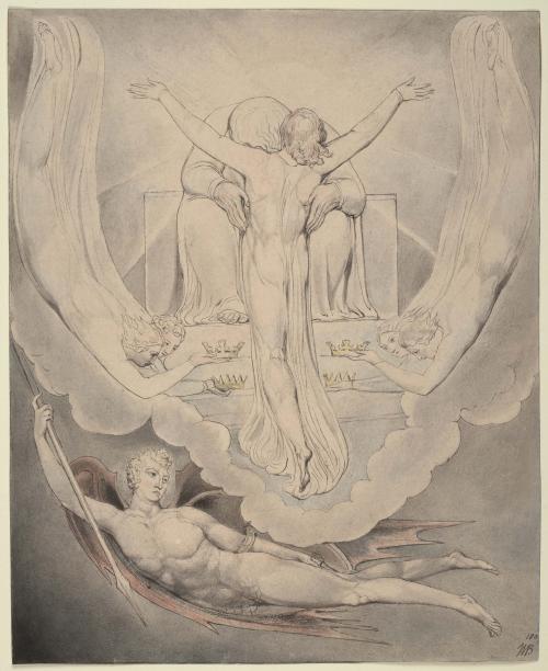Illustration 3 to Milton's "Paradise Lost": Christ Offers to Redeem Man