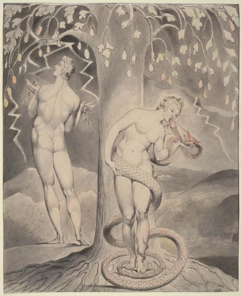 Illustration 9 to Milton's "Paradise Lost": The Temptation and Fall of Eve