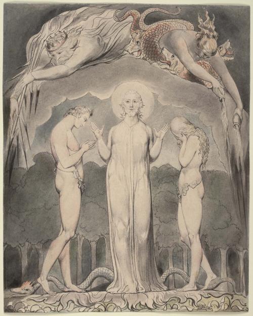 Illustration 10 to Milton's "Paradise Lost": The Judgment of Adam and Eve: "So Judged He Man"
