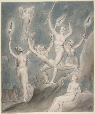 Illustration 1 to Milton's "Comus": Comus and His Revellers