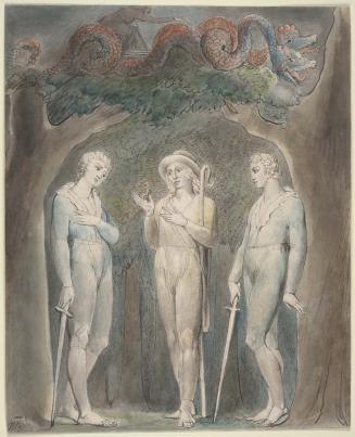 Illustration 4 to Milton's "Comus": The Brothers Meet the Attendant Spirit in the Wood