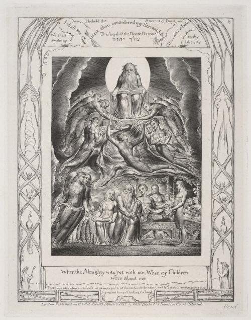 Illustrations of the Book of Job invented & engraved by William Blake  [3 of 22 engravings]