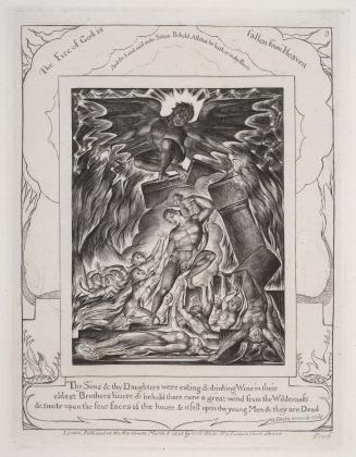 Illustrations of the Book of Job invented & engraved by William Blake  [4 of 22 engravings]