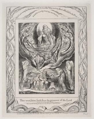 Illustrations of the Book of Job invented & engraved by William Blake  [6 of 22 engravings]