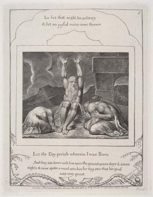 Illustrations of the Book of Job invented & engraved by William Blake  [9 of 22 engravings]