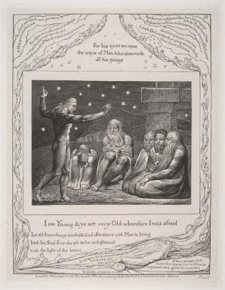 Illustrations of the Book of Job invented & engraved by William Blake  [13 of 22 engravings]