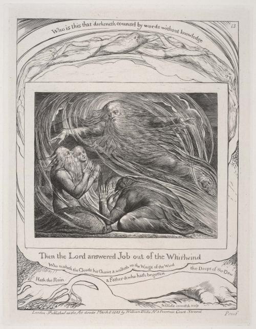 Illustrations of the Book of Job invented & engraved by William Blake  [14 of 22 engravings]
