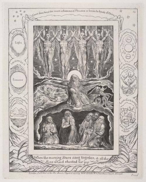 Illustrations of the Book of Job invented & engraved by William Blake  [15 of 22 engravings]
