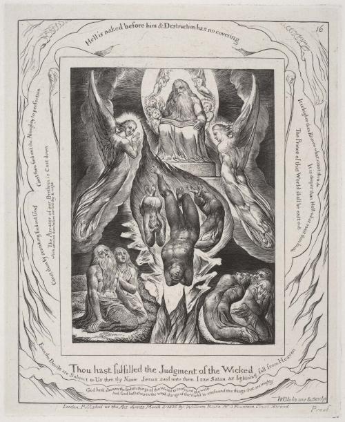 Illustrations of the Book of Job invented & engraved by William Blake  [17 of 22 engravings]