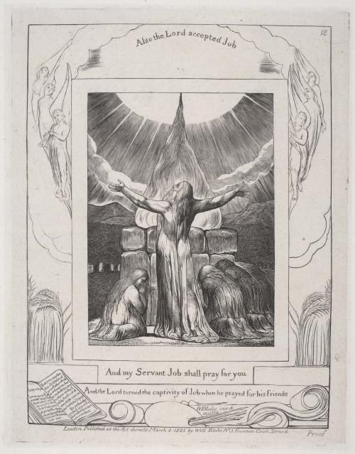 Illustrations of the Book of Job invented & engraved by William Blake  [19 of 22 engravings]