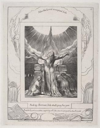 Illustrations of the Book of Job invented & engraved by William Blake  [19 of 22 engravings]