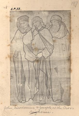 Saint John Evangelist, Nicodemus and Joseph at the Cross