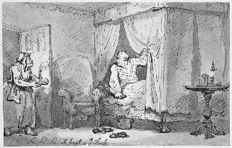 Mr Rowlandson's Old Housekeeper Calling Him up on the Morning we Set Off