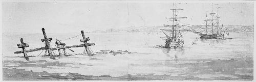 Spithead, with the Exact Situation and Appearence of the "Royal George," Wrecked August 29, 1782