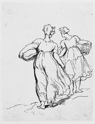 Two Women Carrying Baskets