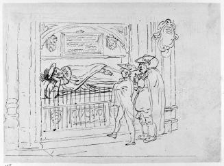 Schoolmaster and Pupil Studying a Tomb
