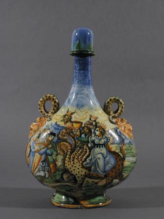 Urbino Maiolica Pilgrim Bottle