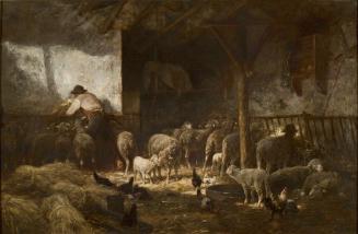 Interior, Sheep and Shepherd